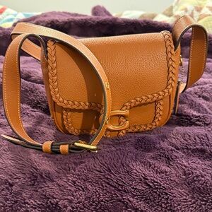 Brown Coach Leather Tabby Messenger Women's Bag
